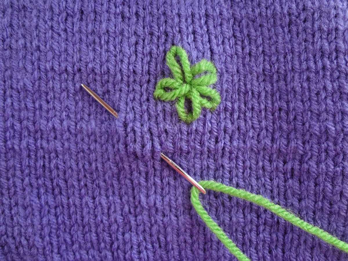 Daisy knit pattern