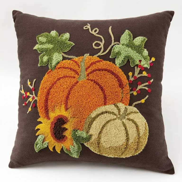 Knit pumpkin pillow pattern