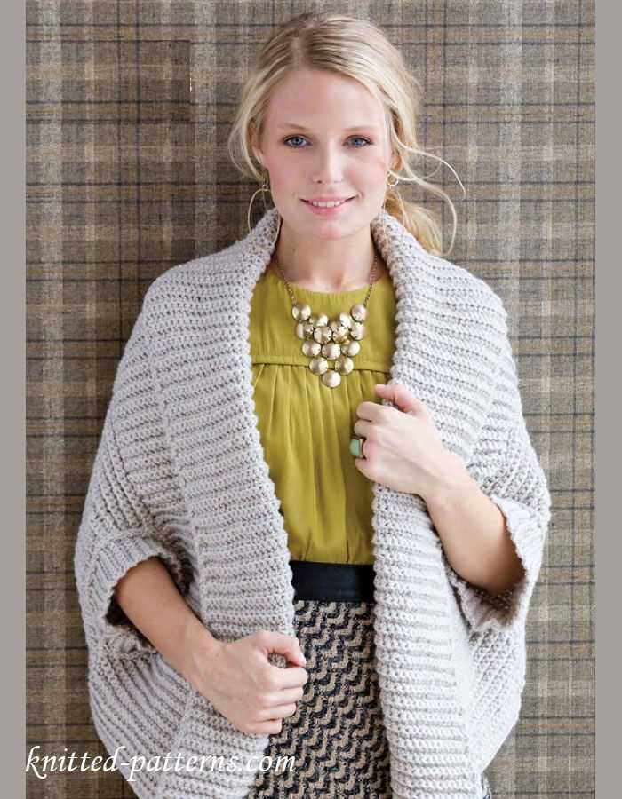 Free shrug pattern knit