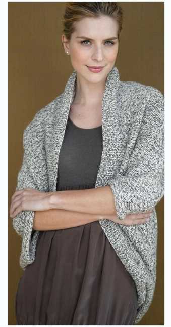 Knitting pattern for shrug