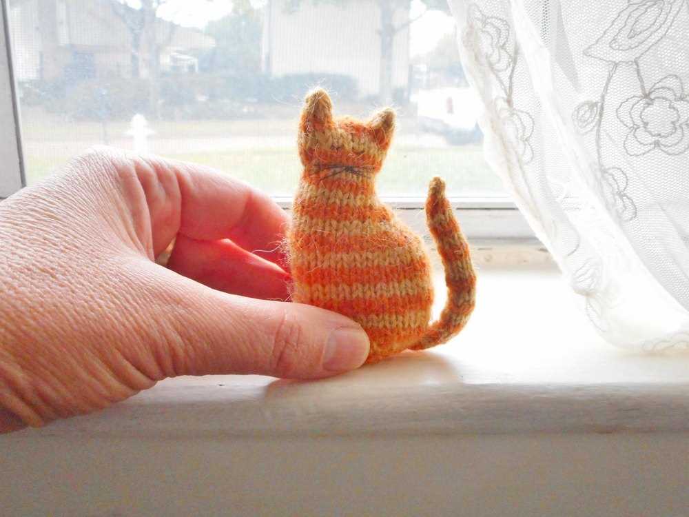 Free small cat knitting pattern