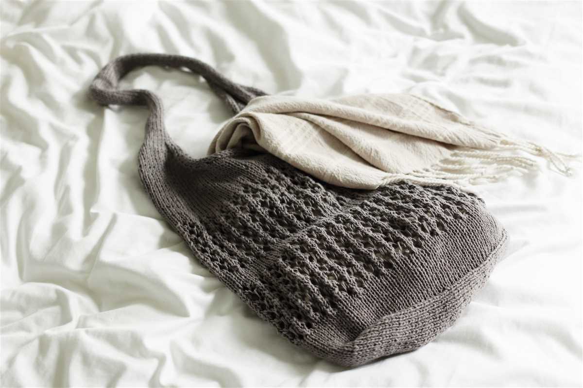Knit market bag pattern