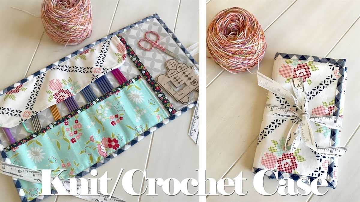 Free sewing pattern knitting needle case