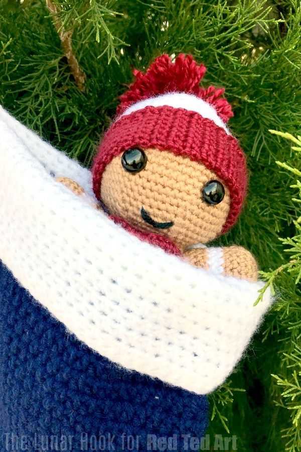 Gingerbread man jumper knitting pattern