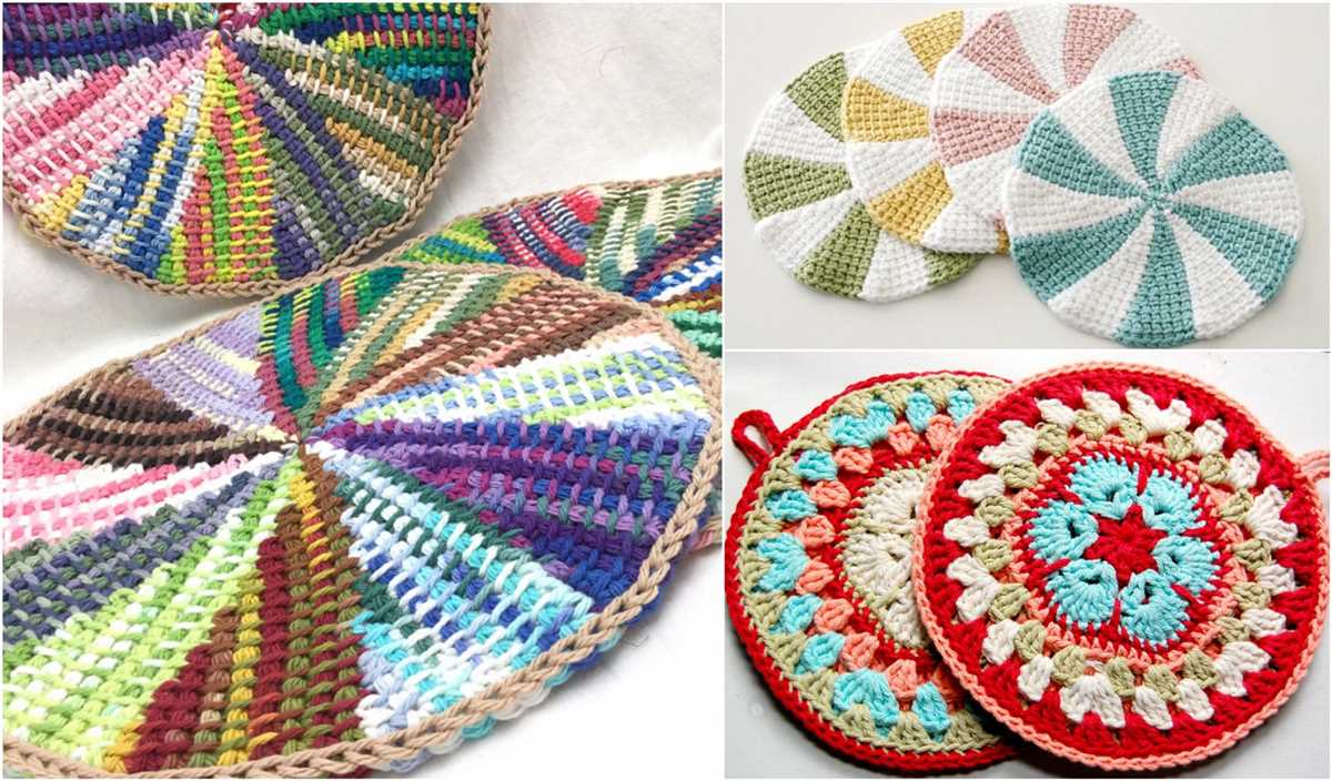 Circular knit dishcloth pattern