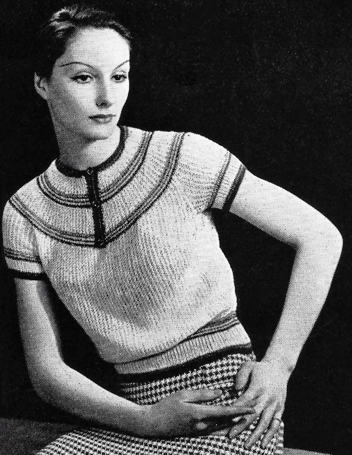 Knitting pattern for ladies fishermans rib jumper