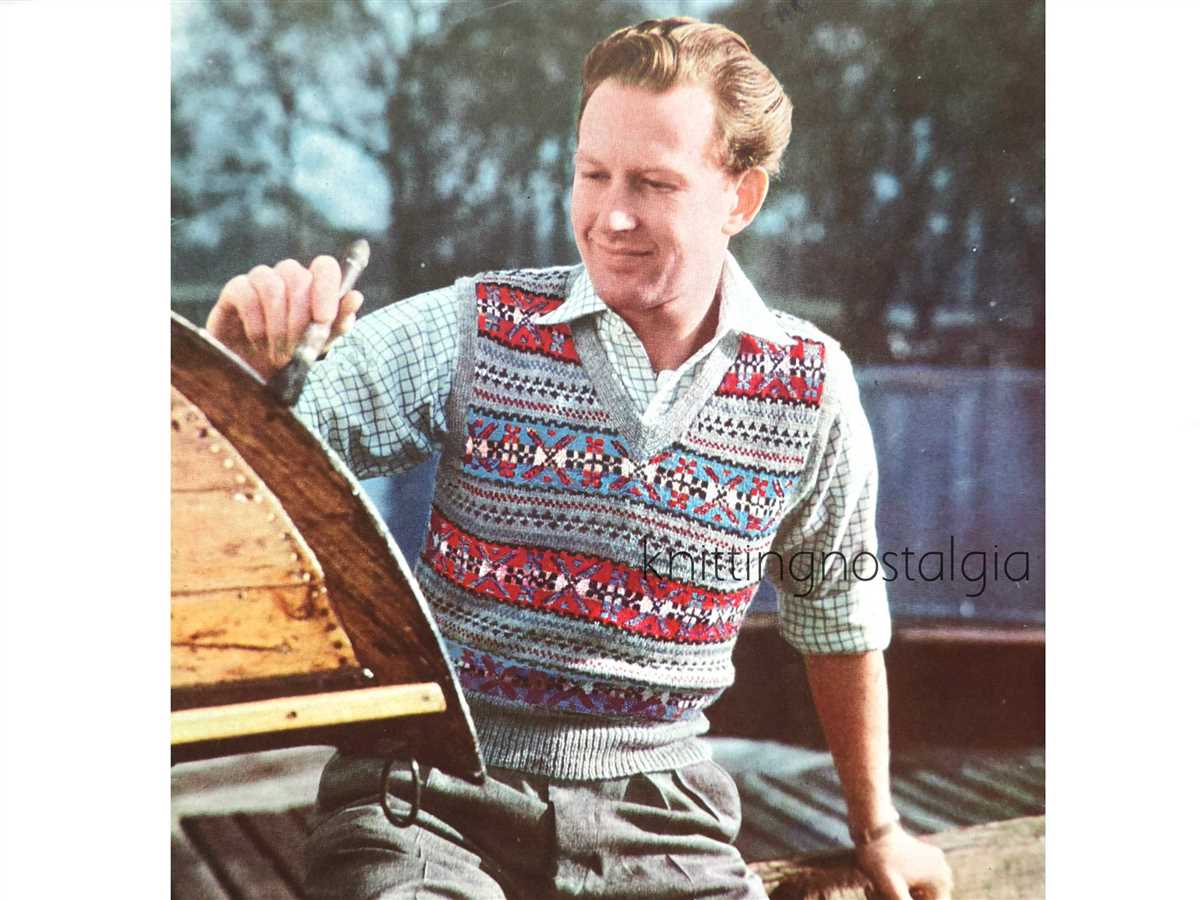 Mens sweater knitting pattern pdf
