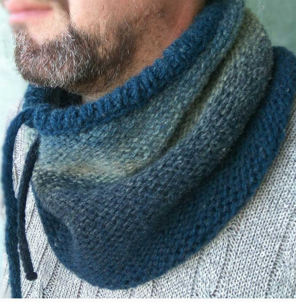 Mens knitted snood pattern