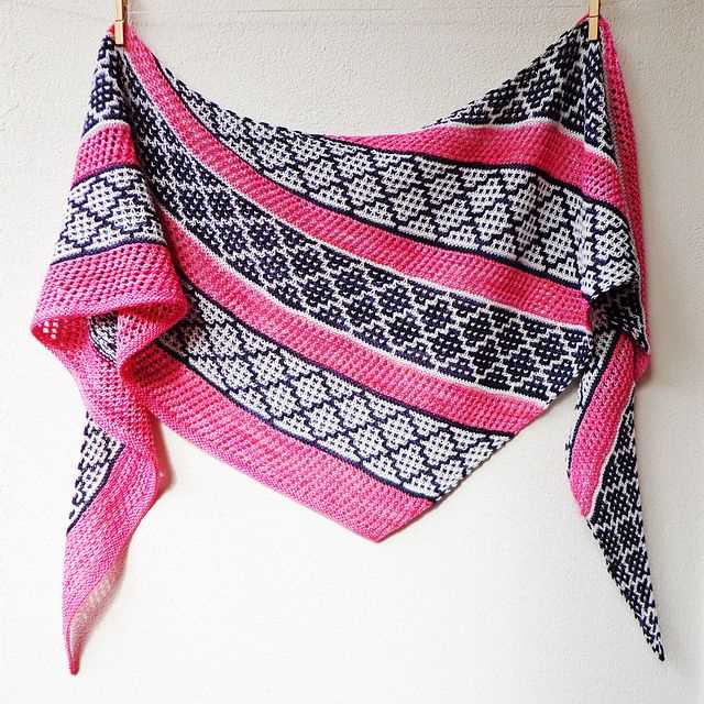 Create a Stunning Mosaic Shawl with this Knit Pattern Mosaic shawl knit pattern