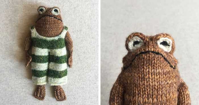Frog and toad knit pattern