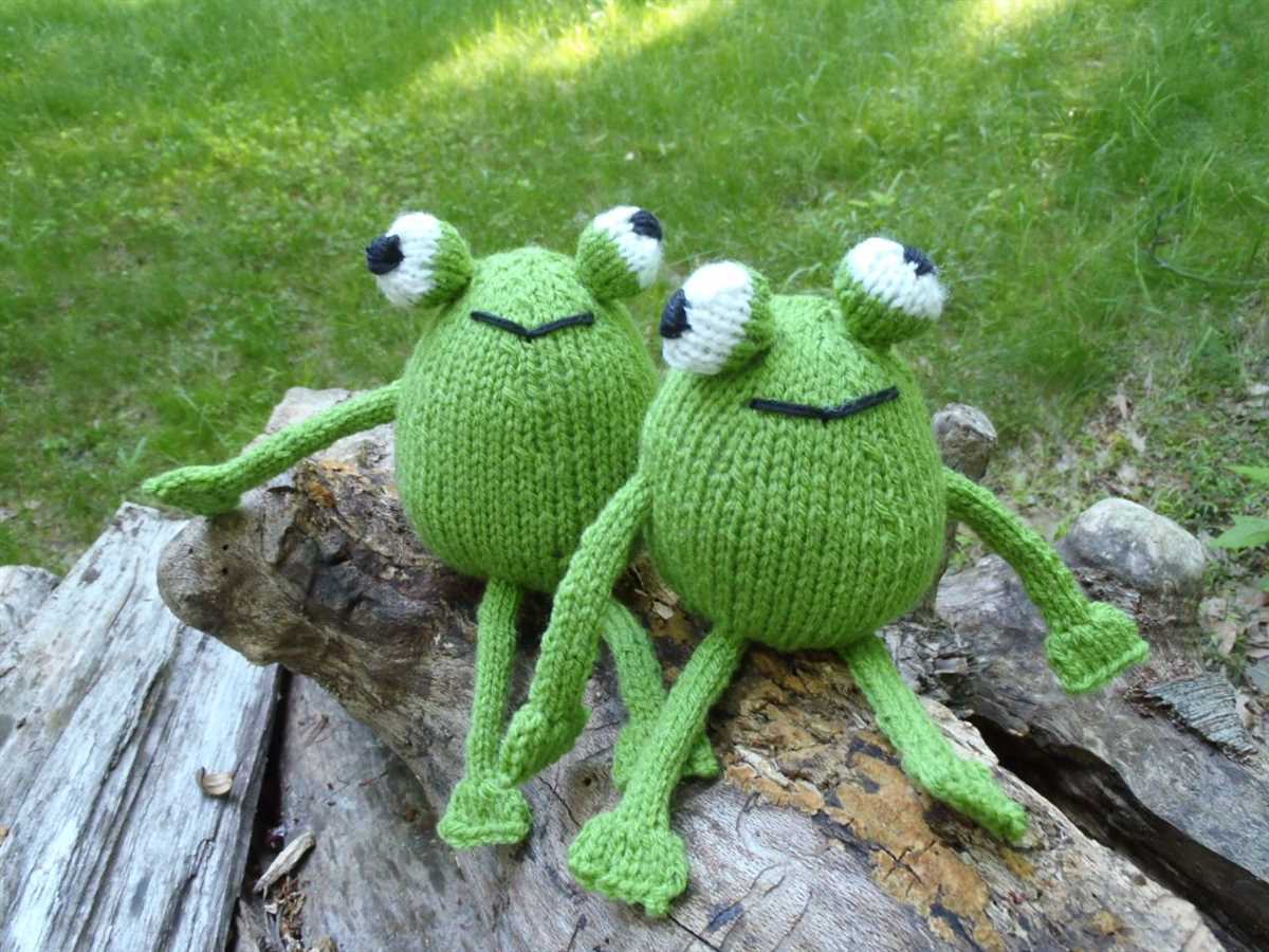Frog hat knitting pattern free