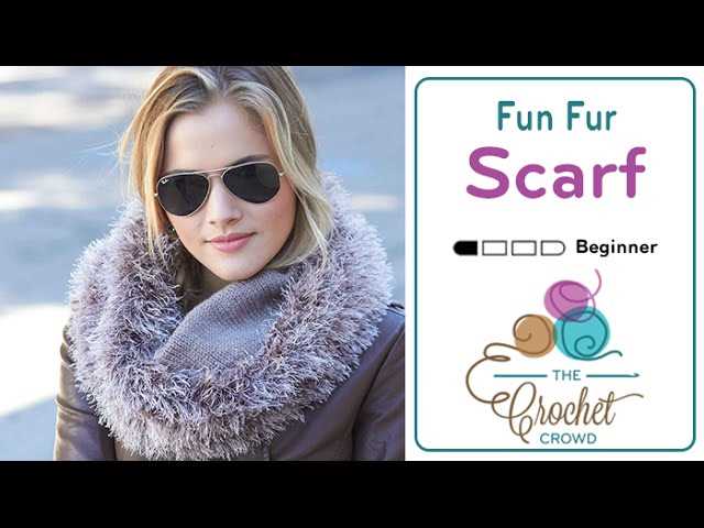 Faux fur scarf knitting pattern