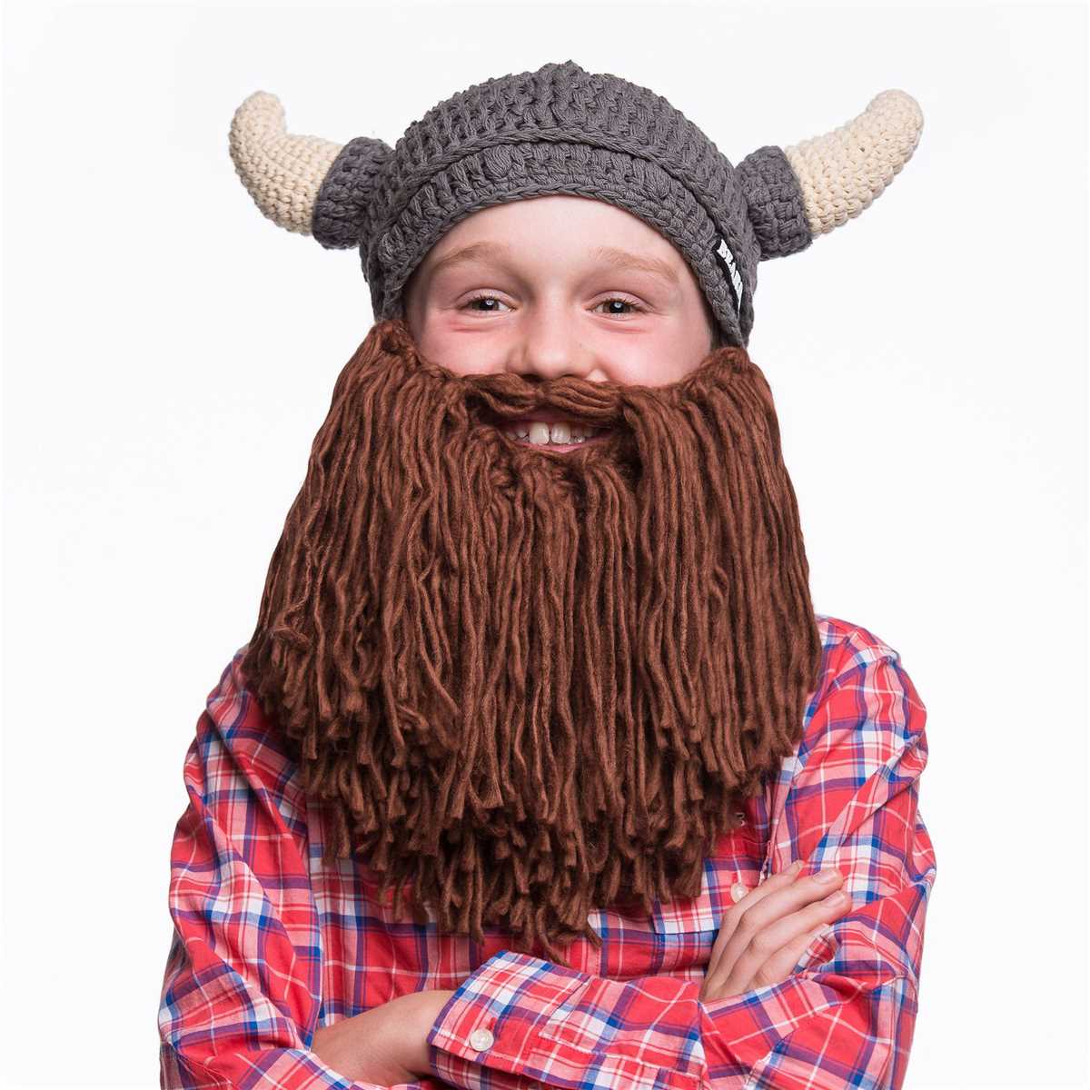Knitted beard hat pattern