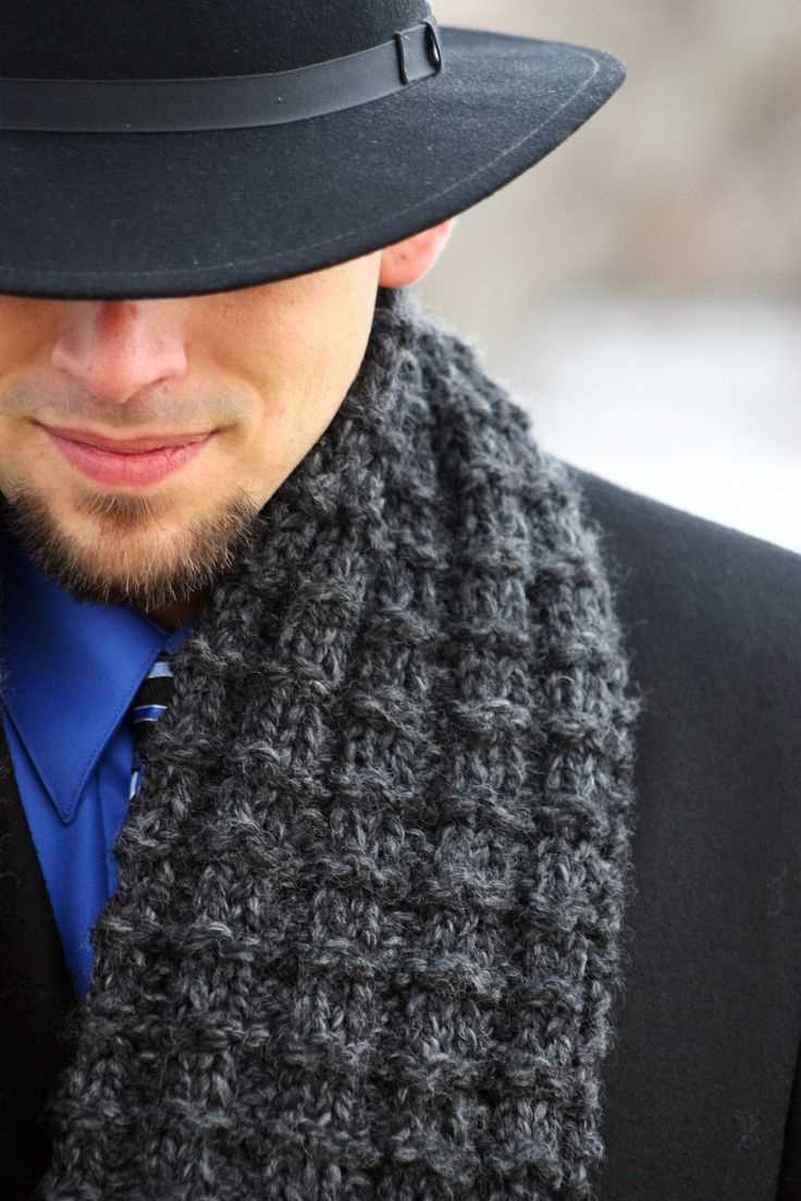 Scarf knitting pattern for man