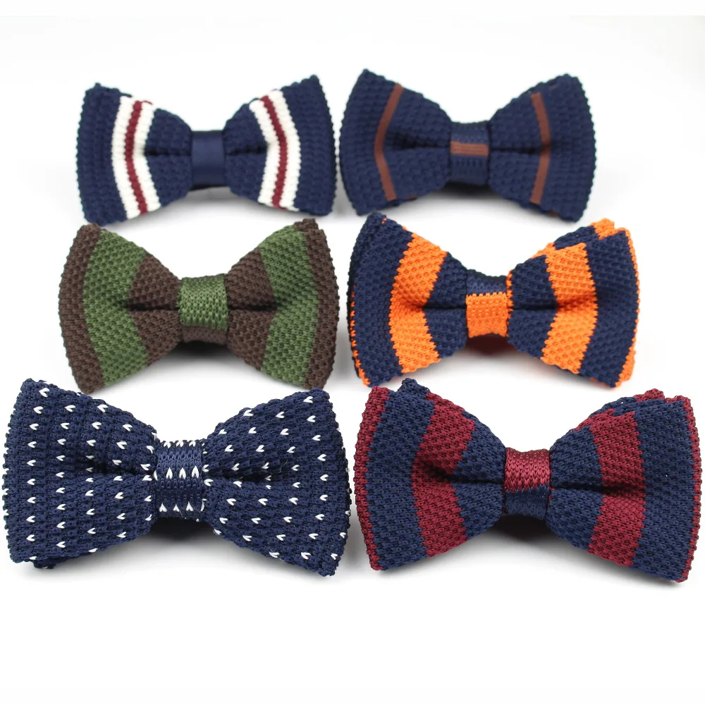 Knitted bow tie pattern