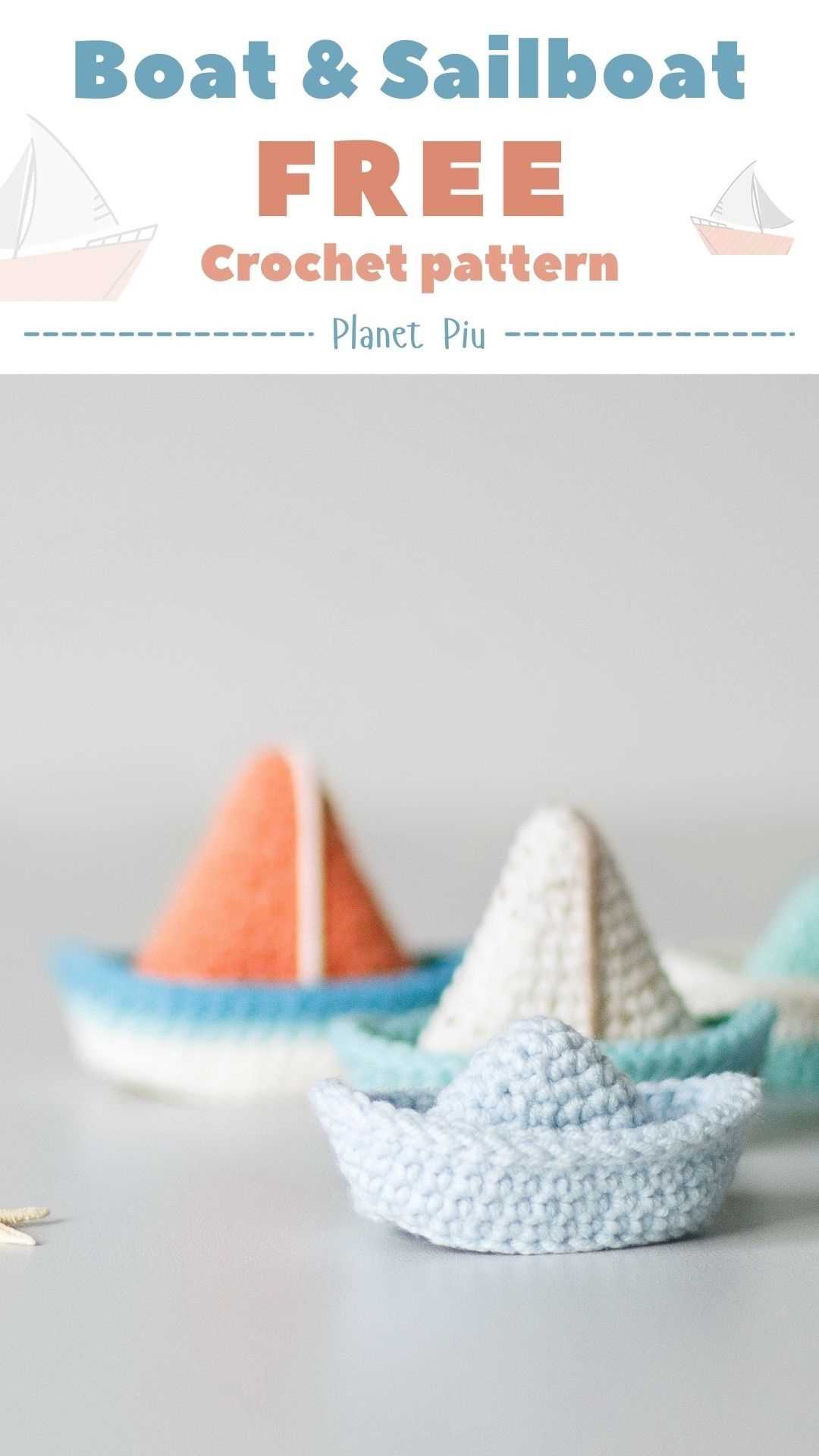 Knitted boat pattern
