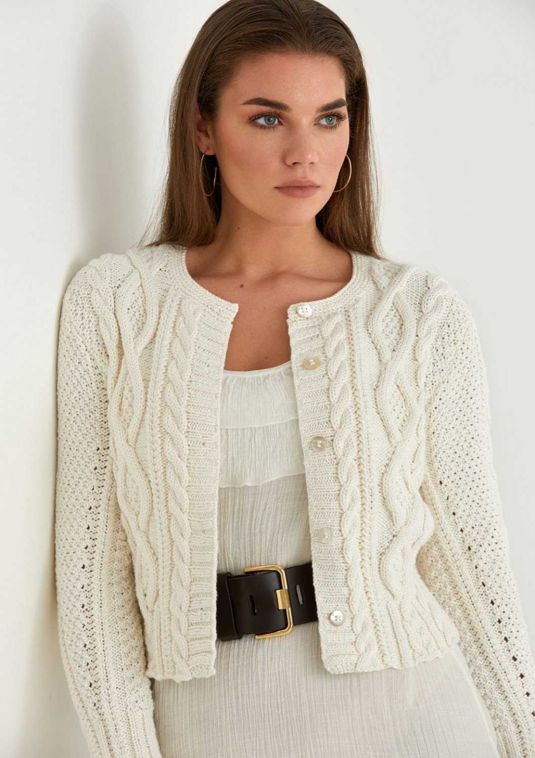Cable knit cardigan pattern