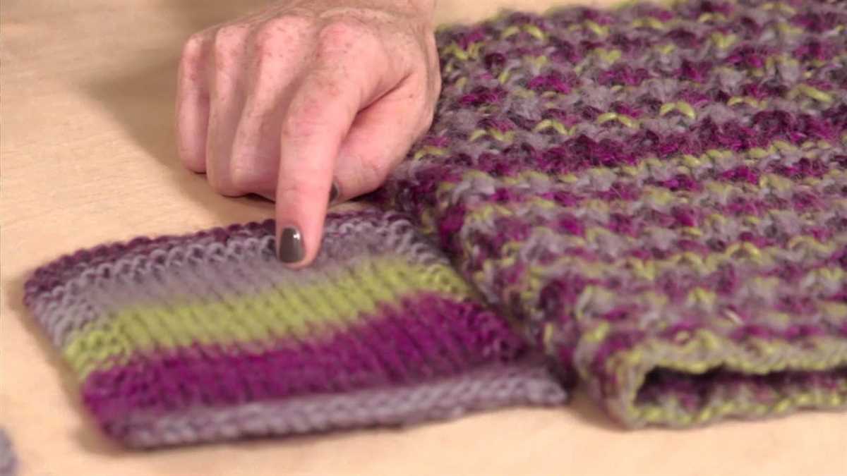 Self-striping yarn knitting patterns