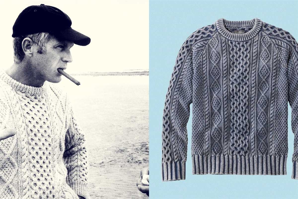 Men's fisherman rib knit sweater pattern free