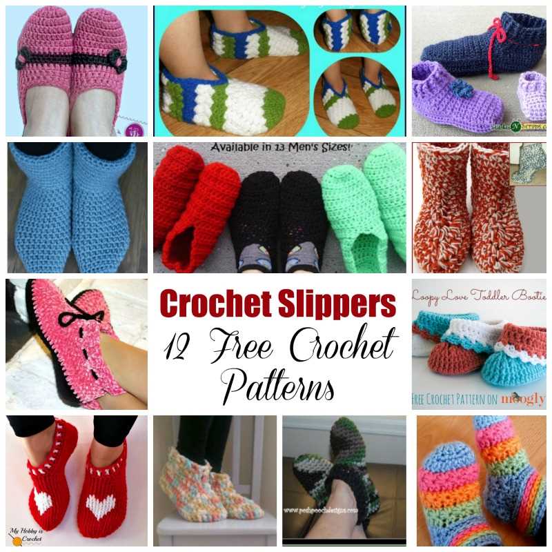 Bulky knit slippers pattern