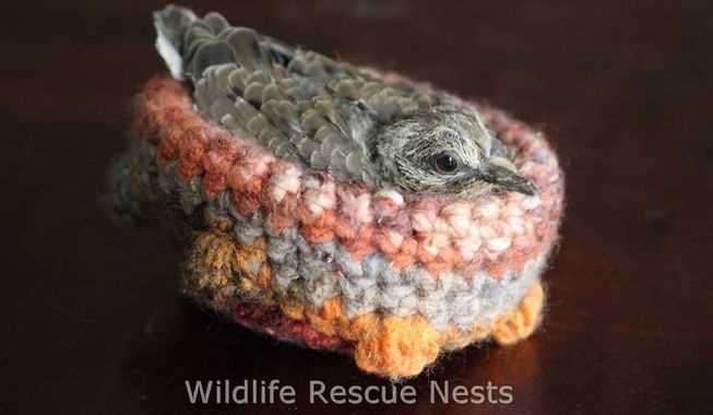 Knitted nest pattern