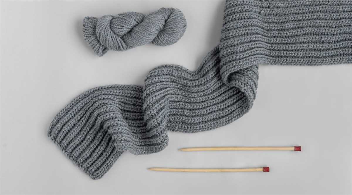Circular knitting needles scarf pattern