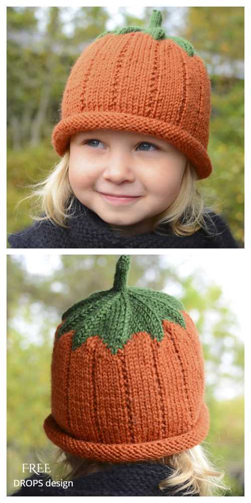 Free knitting pattern for pumpkin hat