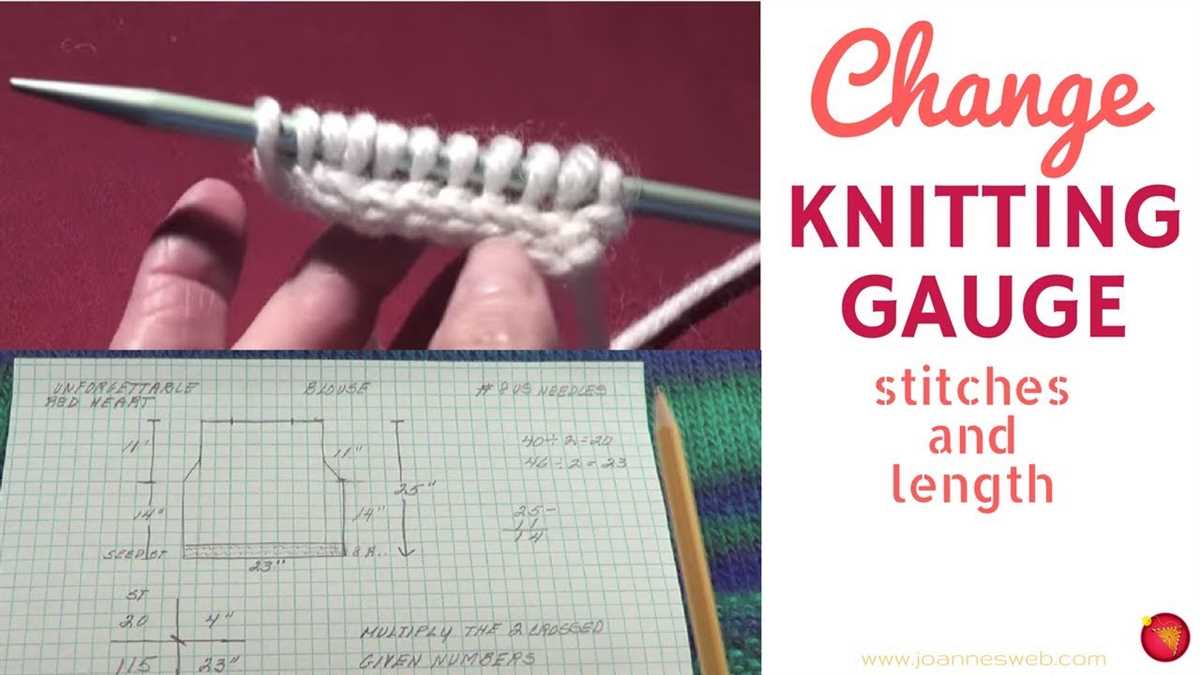 How to alter a knitting pattern
