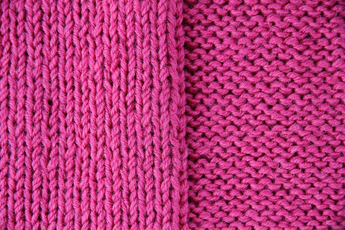 Seed pattern in knitting