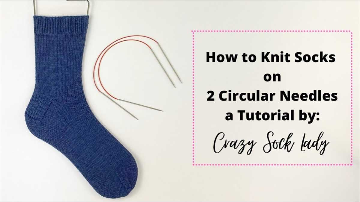 Knitting socks on circular needles pattern