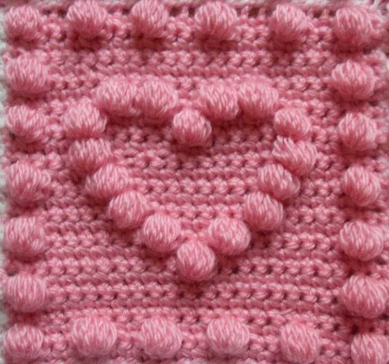 Popcorn blanket knitting pattern