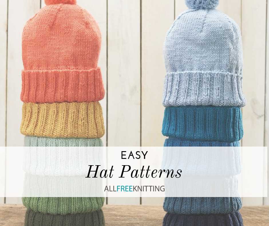 Easy knitted beanie pattern free