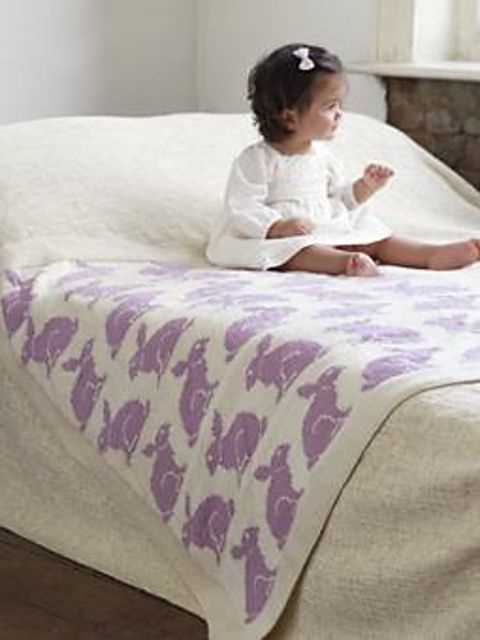 Bunny blanket knitting pattern