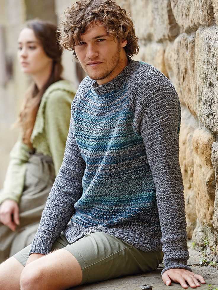 Mens striped jumper knitting pattern