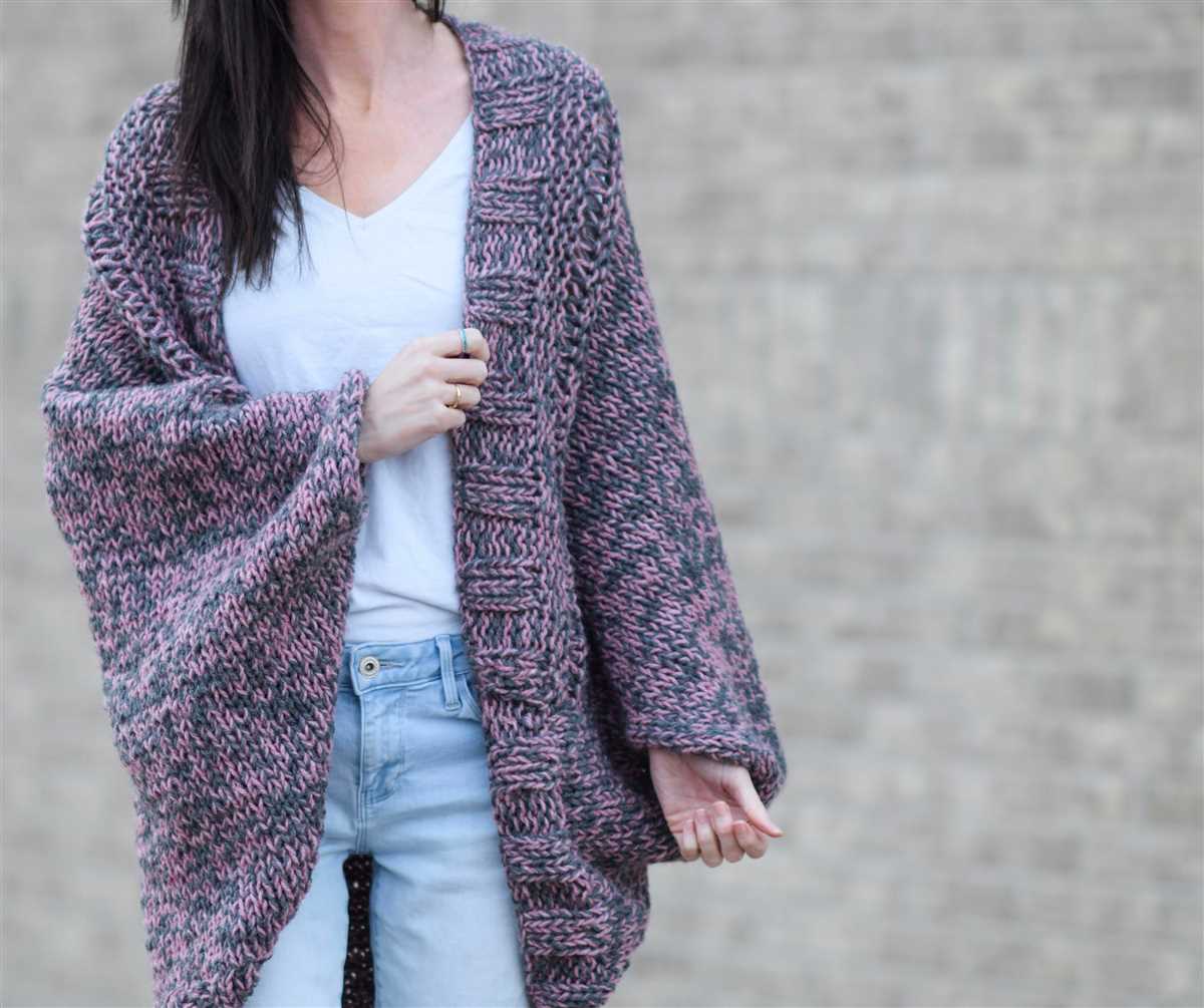 Knitted cardigan free pattern