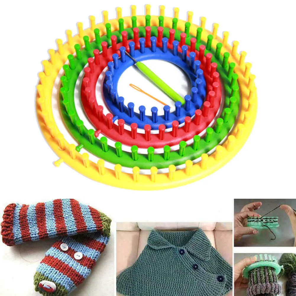 Circular knitting needles scarf pattern