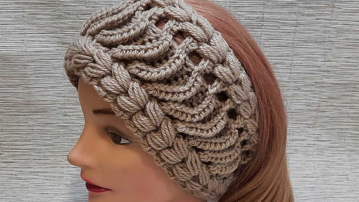 Knit lace headband pattern