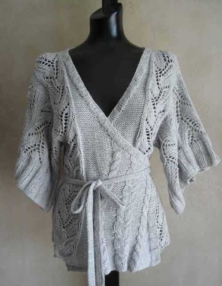 Knit wrap cardigan pattern