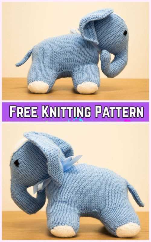 Knit stuffed animal pattern