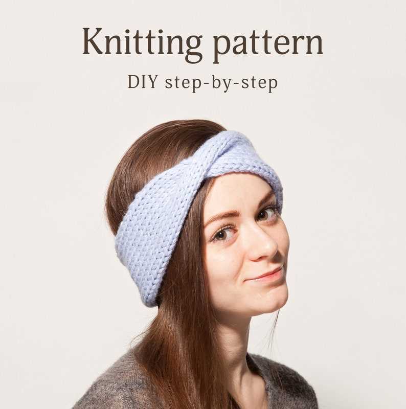 Ear warmer headband pattern knit