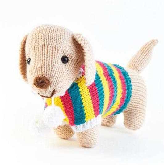 Dachshund scarf knitting pattern