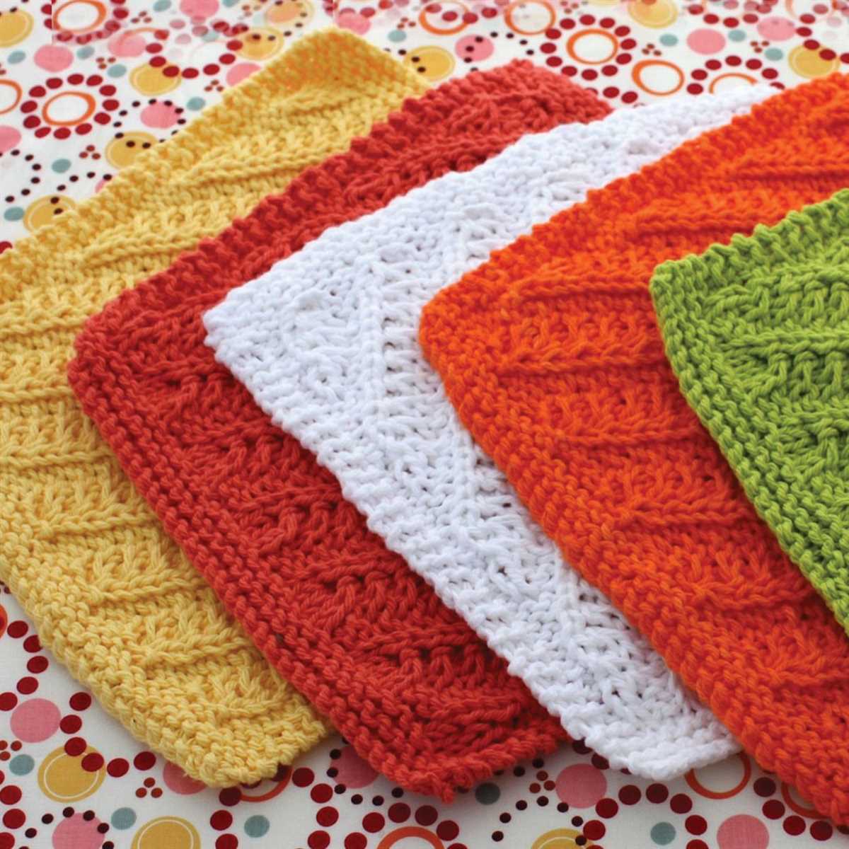 Free patterns for knitted dishcloths