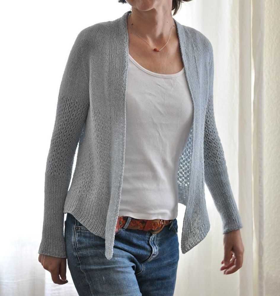 Loose cardigan knitting pattern
