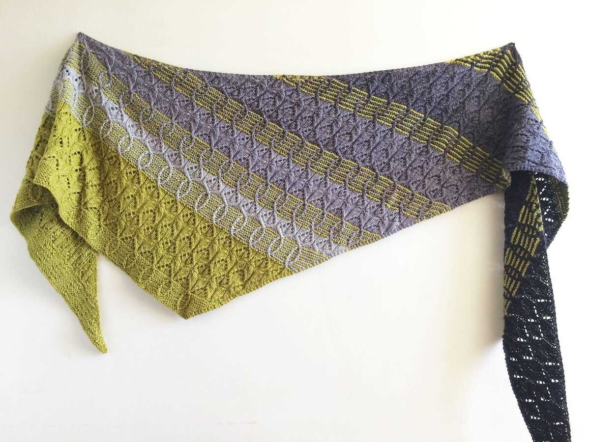 Perfect pocket shawl knitting pattern