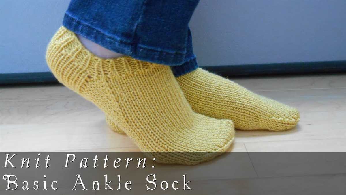 Easy sock knitting pattern 2 needles