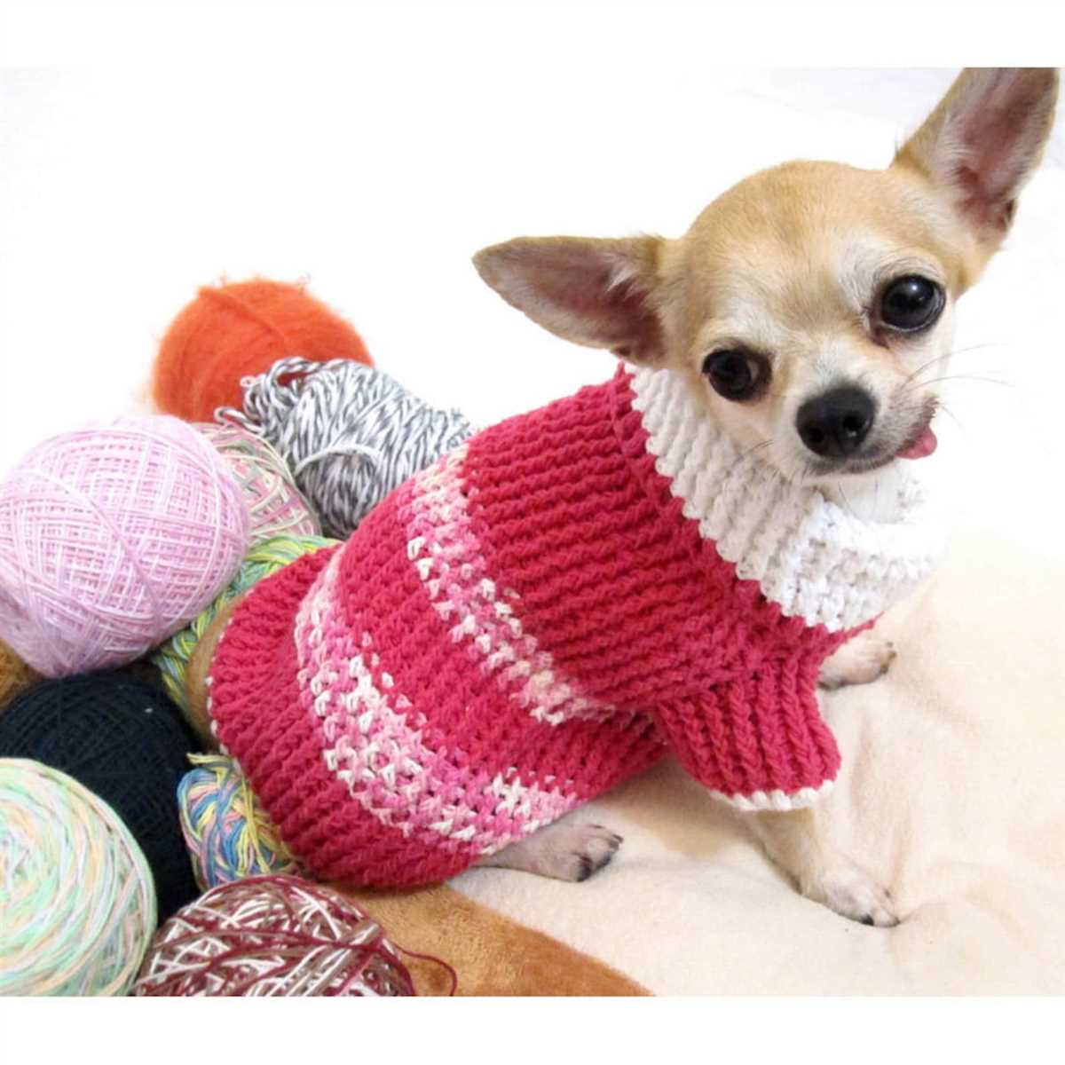 Dog sweater knitting pattern chihuahua