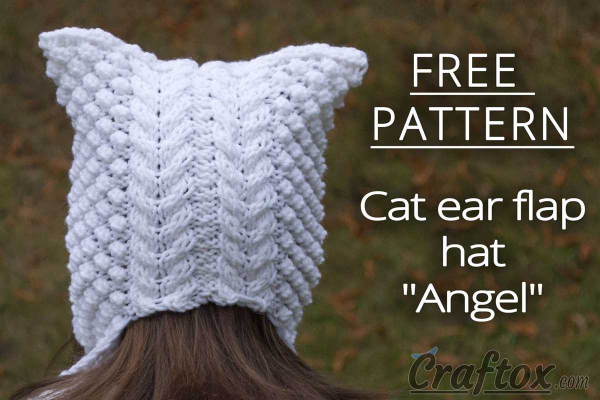 Bear ear hat knitting pattern