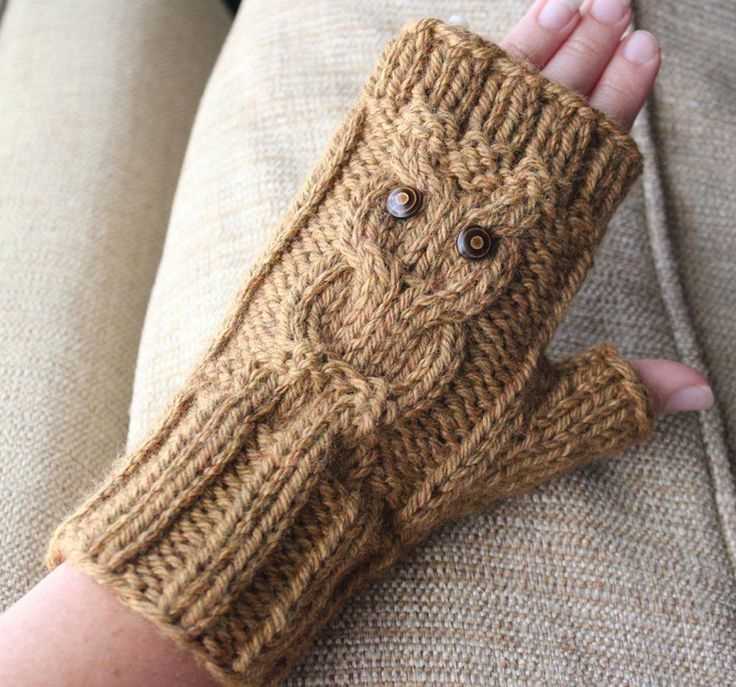 Create Adorable Owl Mittens with This Free Knitting Pattern! Owl mittens knitting pattern free