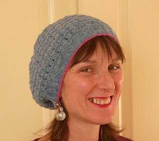 Flat knit slouchy hat pattern