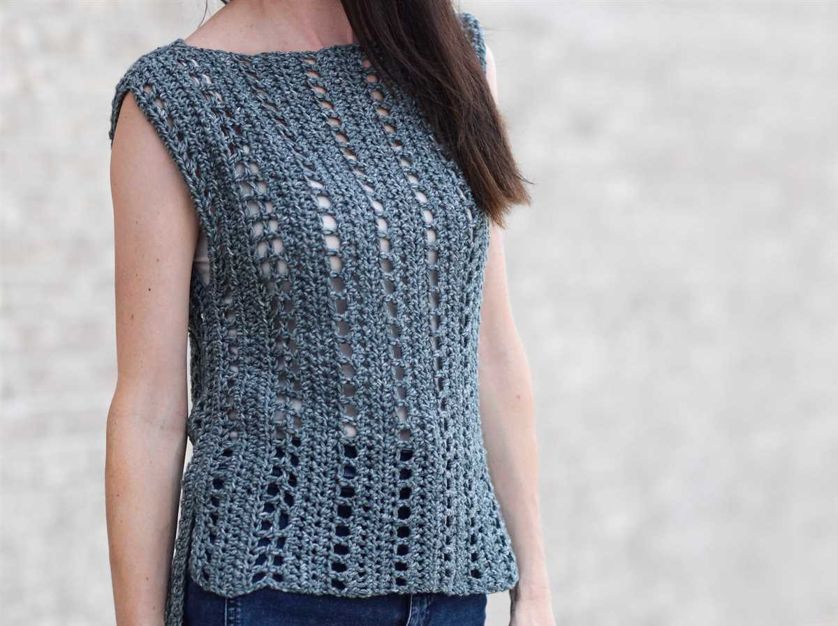 Easy knit sleeveless top pattern